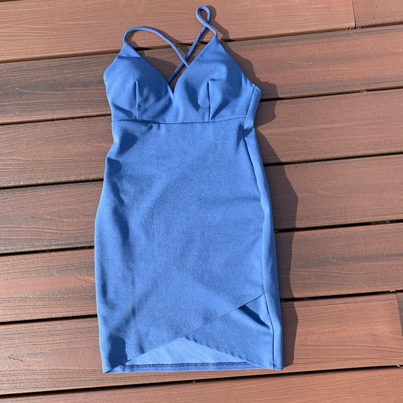 Blue Mini Dress - Picture 3 of 5